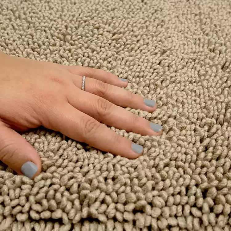 high_pile_taupe_cotton_nonskid_classic_bath_mat_2.webp High Pile Taupe Cotton Non-Skid Classic Bath Mat>Kirklands Home Hot