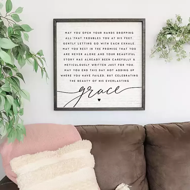 His Everlasting Grace Wall Plaque>Kirklands Home Best Sale