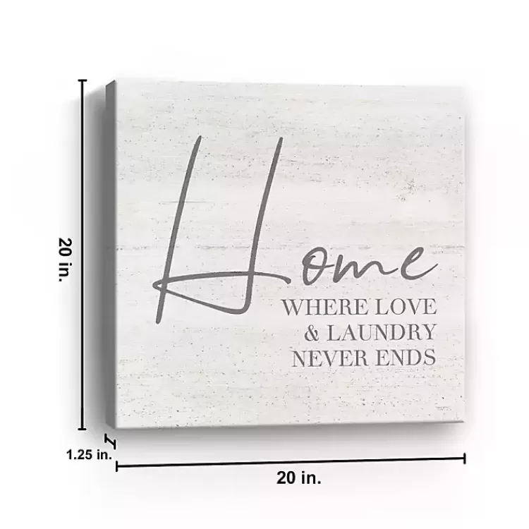 Home Love and Laundry Canvas Art Print>Kirklands Home Discount