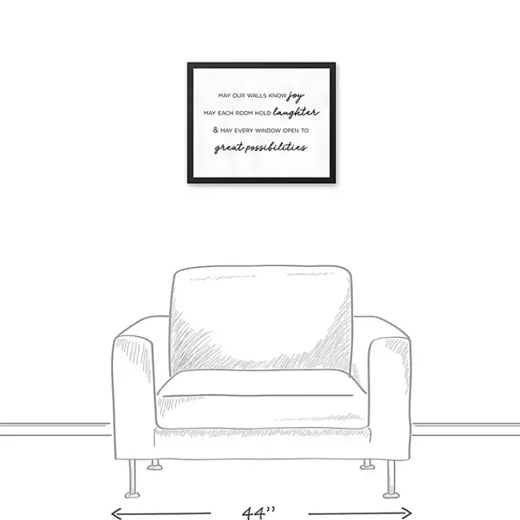 home_wishes_black_framed_canvas_art_print_2.webp Home Wishes Black Framed Canvas Art Print>Kirklands Home Cheap