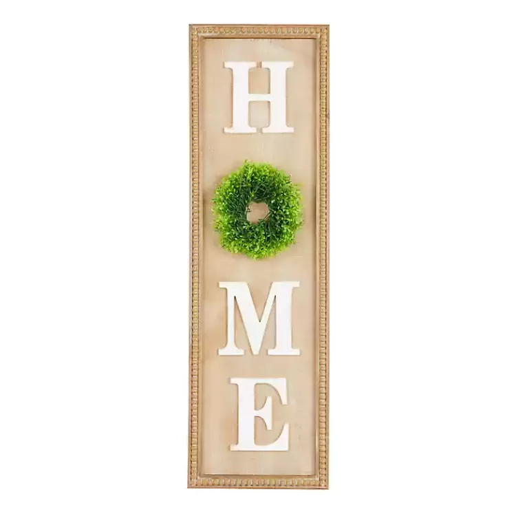 Home Wreath Wood Panel Wall Plaque>Kirklands Home Clearance