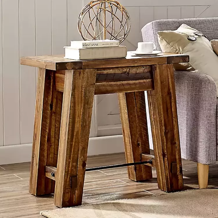 Honey Acacia Rustic Accent Table>Kirklands Home Best