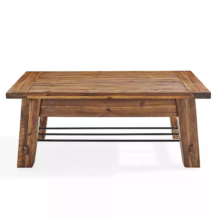 honey_acacia_wood_coffee_table_with_metal_bars_2.webp Honey Acacia Wood Coffee Table with Metal Bars>Kirklands Home Sale