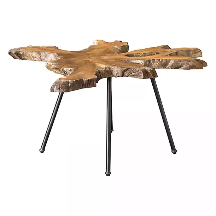 Honey Natural Teak Wood Coffee Table>Kirklands Home Cheap