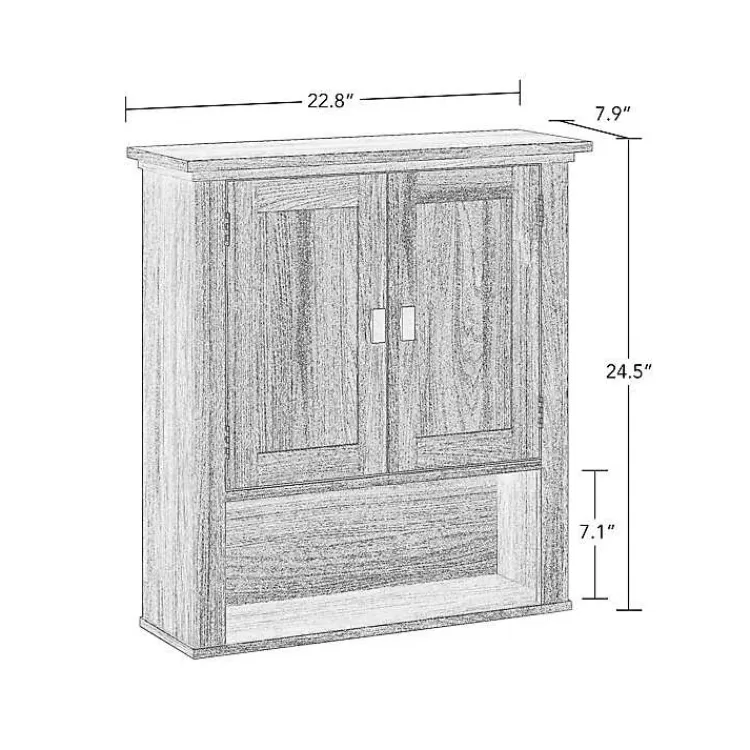 honey_woodgrain_wallmounted_cabinet_4.webp Honey Woodgrain Wall-Mounted Cabinet>Kirklands Home Outlet
