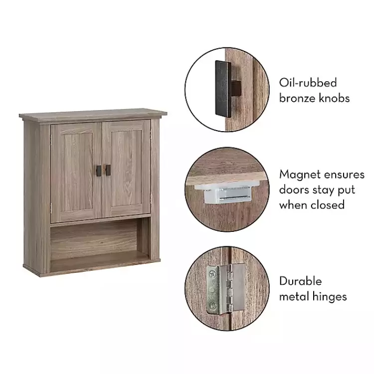 honey_woodgrain_wallmounted_cabinet_5.webp Honey Woodgrain Wall-Mounted Cabinet>Kirklands Home Outlet