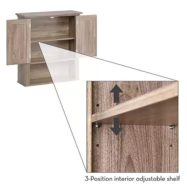honey_woodgrain_wallmounted_cabinet_6.webp Honey Woodgrain Wall-Mounted Cabinet>Kirklands Home Outlet