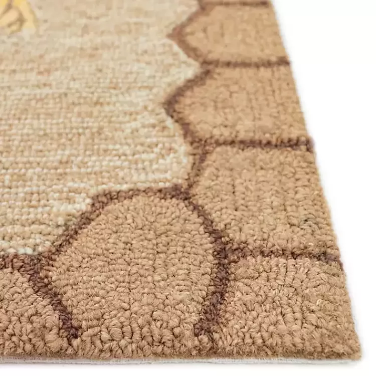 honeycomb_bees_outdoor_area_rug_x_3.webp Honeycomb Bees Outdoor Area Rug, 5x7>Kirklands Home Hot