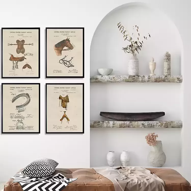 Horse Patents Framed Art Prints, Set of 4>Kirklands Home Store