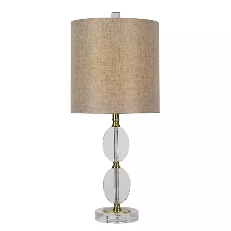 Hourglass Crystal and Gold Metal Table Lamp>Kirklands Home Store