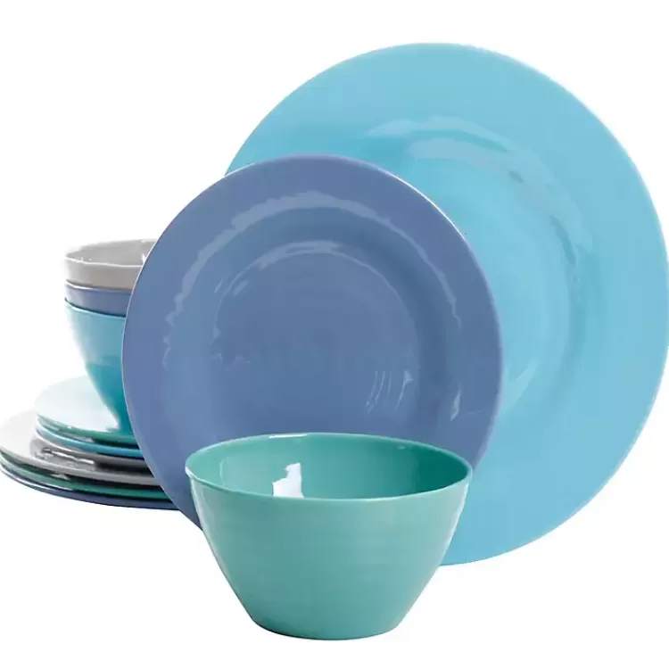 Hues of the Sea 12-pc. Dinnerware Set>Kirklands Home Clearance