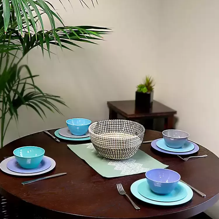 Hues of the Sea 12-pc. Dinnerware Set>Kirklands Home Clearance