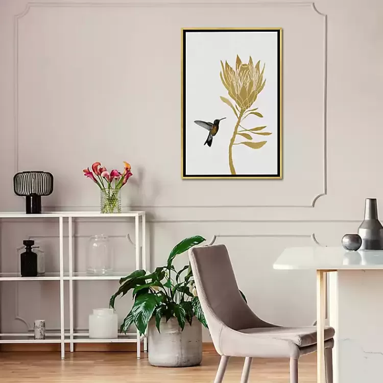 Hummingbird Soaring Canvas Framed Art>Kirklands Home Sale