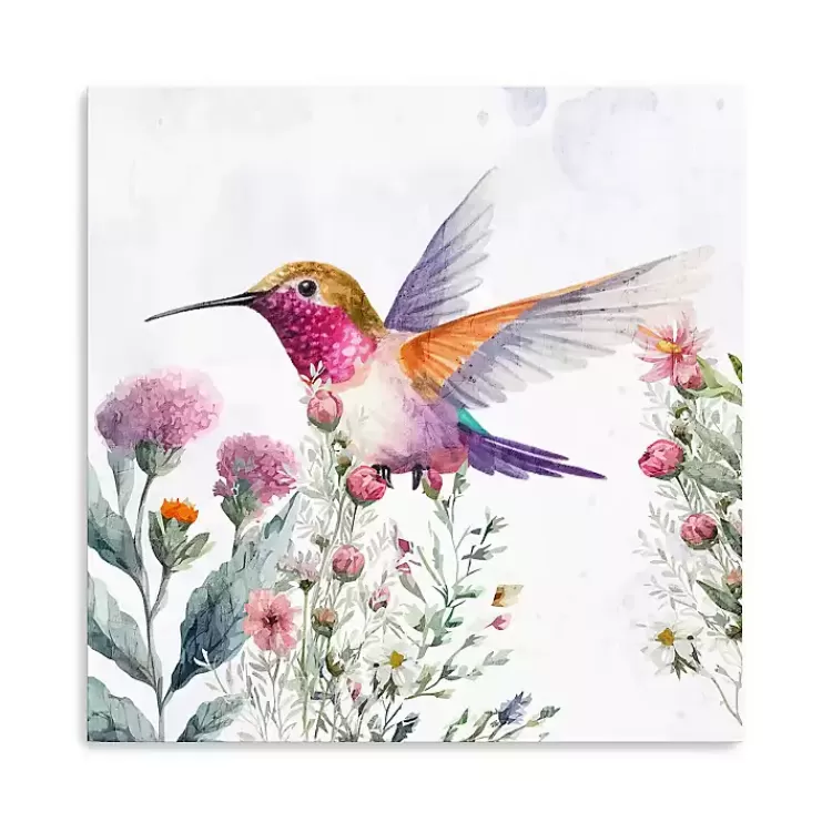 Hummingbird Wildflower II Canvas Art Print>Kirklands Home Discount