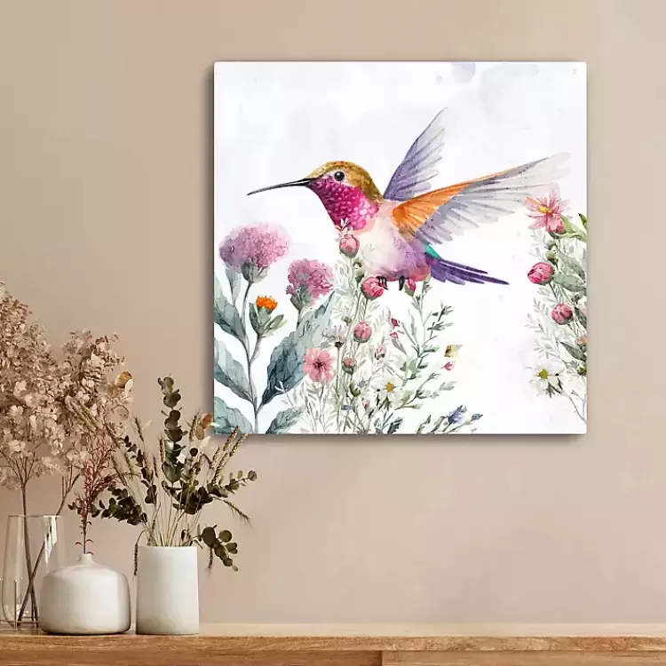 Hummingbird Wildflower II Canvas Art Print>Kirklands Home Discount