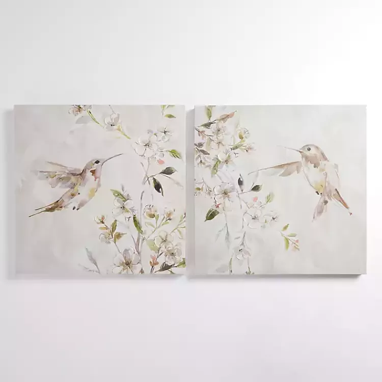 Hummingbirds in Leaves Canvas Art Prints, Set of 2>Kirklands Home Fashion