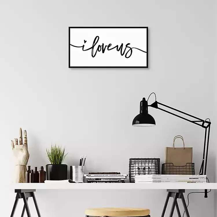 i_love_us_framed_canvas_art_print_x_in_2.webp I Love Us Framed Canvas Art Print, 25x13 in.>Kirklands Home Store