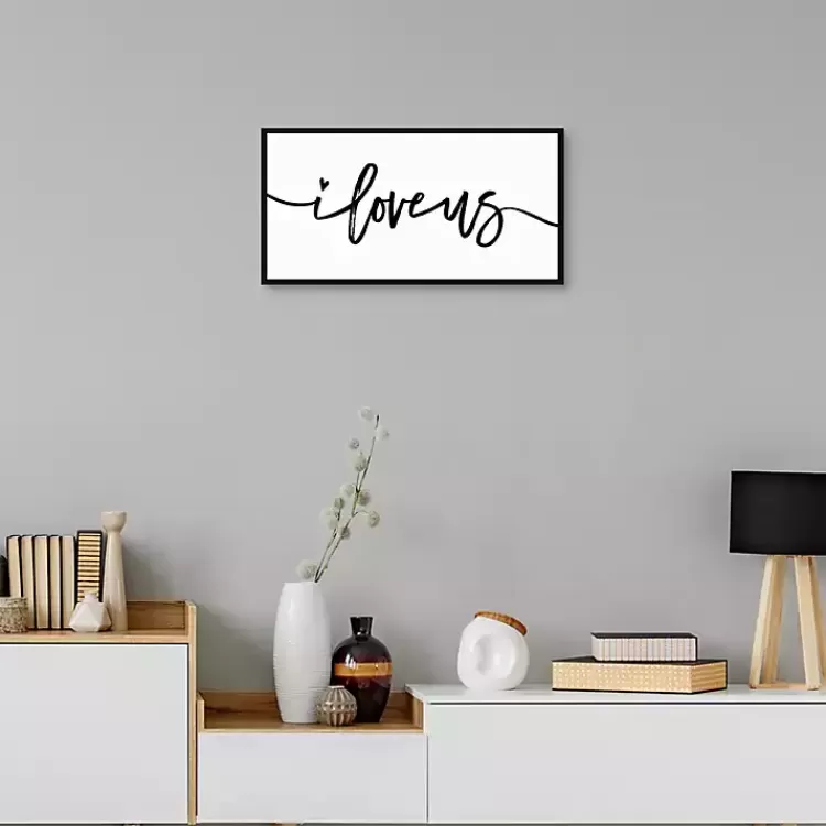 i_love_us_framed_canvas_art_print_x_in_3.webp I Love Us Framed Canvas Art Print, 25x13 in.>Kirklands Home Store