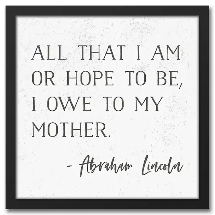 I Owe to My Mother Framed Canvas Art Print>Kirklands Home Best