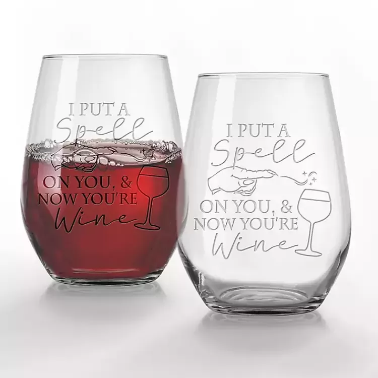 I Put a Spell On You Halloween Glasses, Set of 2>Kirklands Home Sale