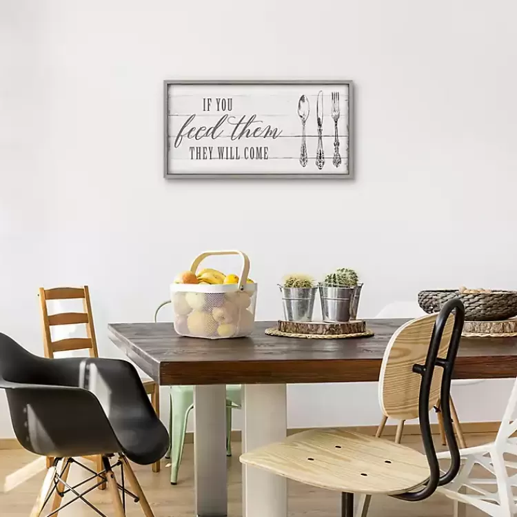 If You Feed Them Framed Canvas Art Print>Kirklands Home Store
