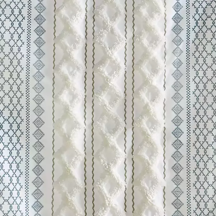 imani_blue_chenille_stripe_curtain_panel__in_6.webp Imani Chenille Stripe Curtain Panel, 95 in.>Kirklands Home Store