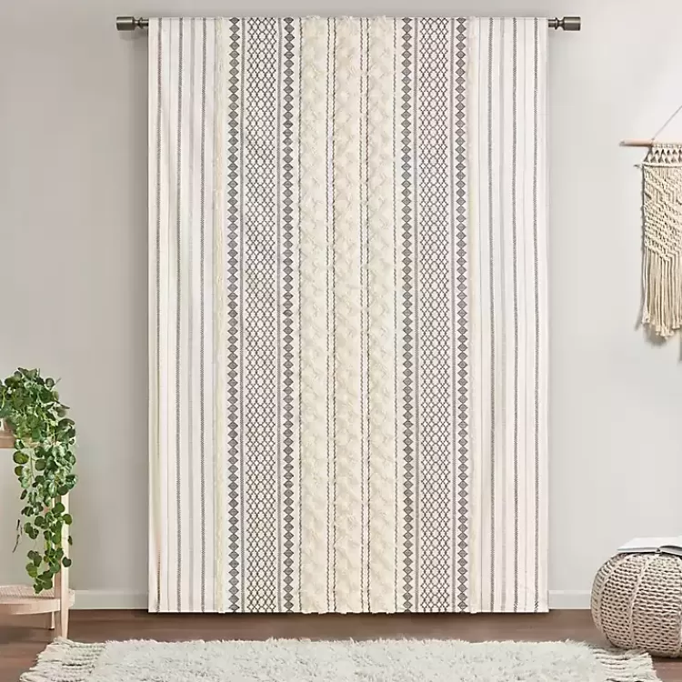 imani_cream_chenille_stripe_curtain_panel__in_6.webp Imani Cream Chenille Stripe Curtain Panel, 84 in.>Kirklands Home Hot