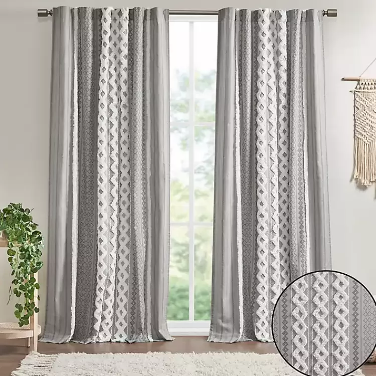 imani_gray_chenille_stripe_curtain_panel__in_2-1.webp Imani Chenille Stripe Curtain Panel, 95 in.>Kirklands Home Fashion