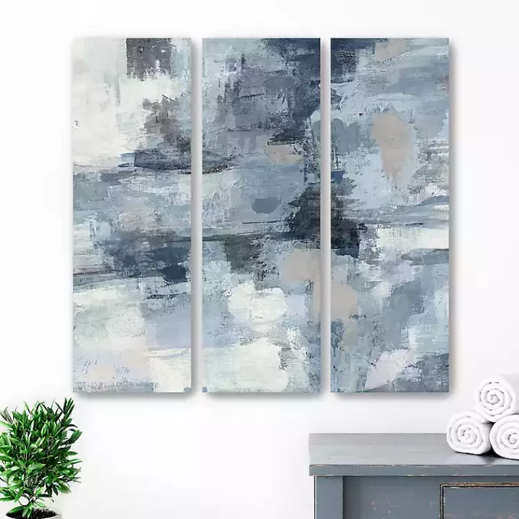 In The Indigo Clouds Canvas Art Prints, Set of 3>Kirklands Home Best