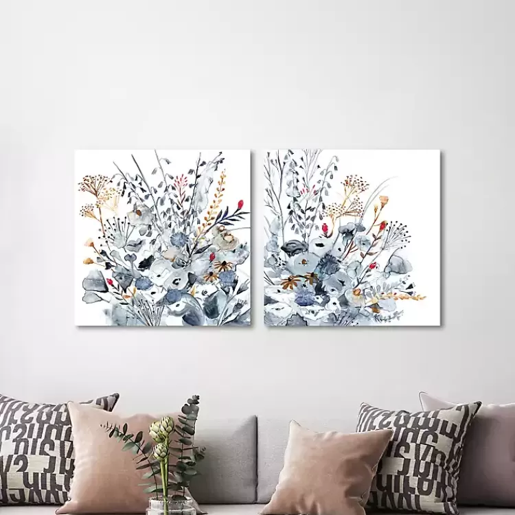 Indigo and Ochre 2-pc. Canvas Art Set>Kirklands Home Hot