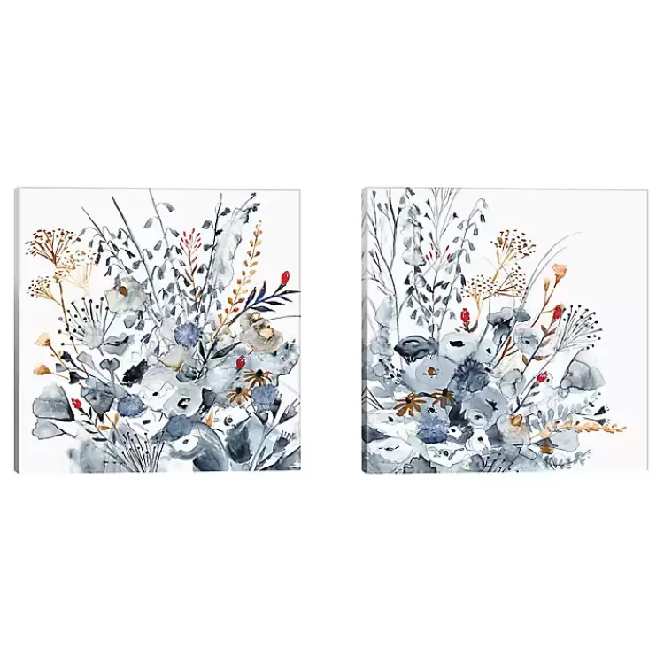 Indigo and Ochre 2-pc. Canvas Art Set>Kirklands Home Hot