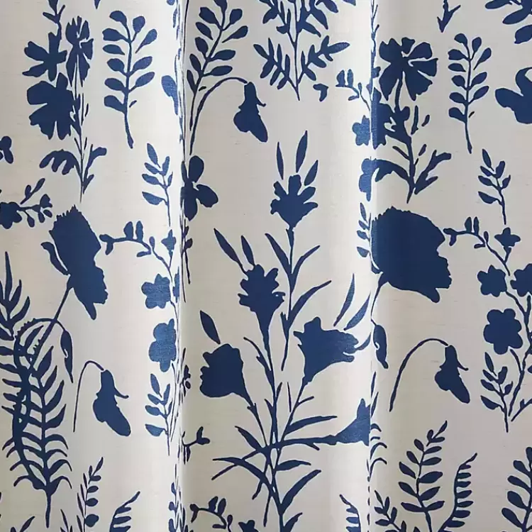 Indigo Floral 2-pc. Curtain Panel Set, 96 in.>Kirklands Home Best Sale