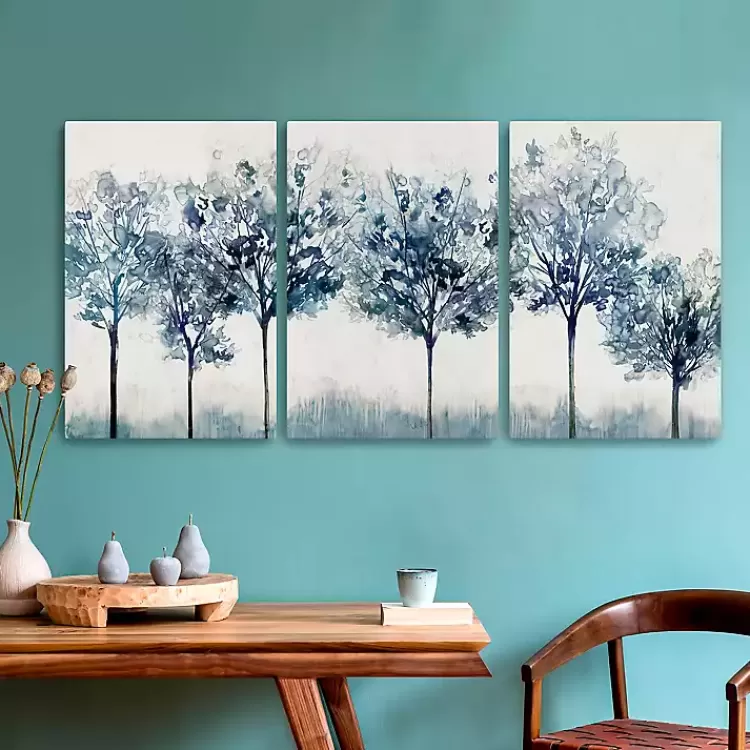 Indigo Forest Light Canvas Art Prints, 16x24>Kirklands Home Sale