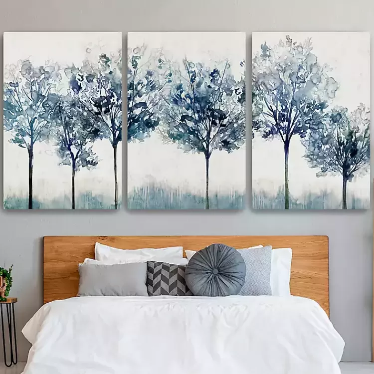 Indigo Forest Light Canvas Art Prints, 32x48>Kirklands Home Discount