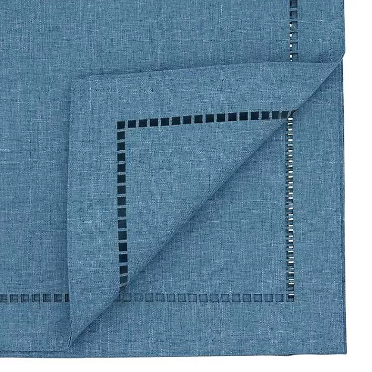 Indigo Hemstitch Border Table Runner>Kirklands Home Flash Sale