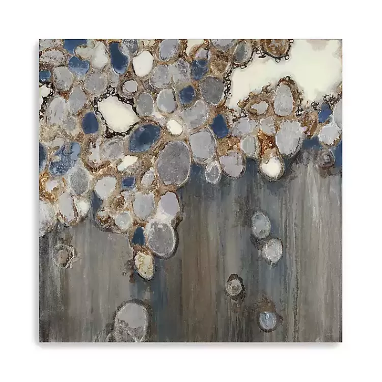 Indigo Oyster Shells Abstract Canvas Art Print>Kirklands Home New