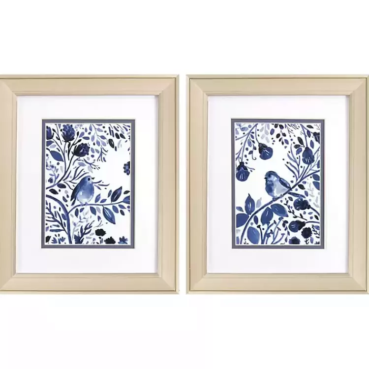 Indigo Song Framed Art Prints, Set of 2>Kirklands Home Outlet