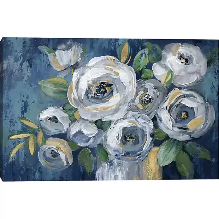 Indigo Touch of Gold Canvas Art Print, 36x24 in.>Kirklands Home Online