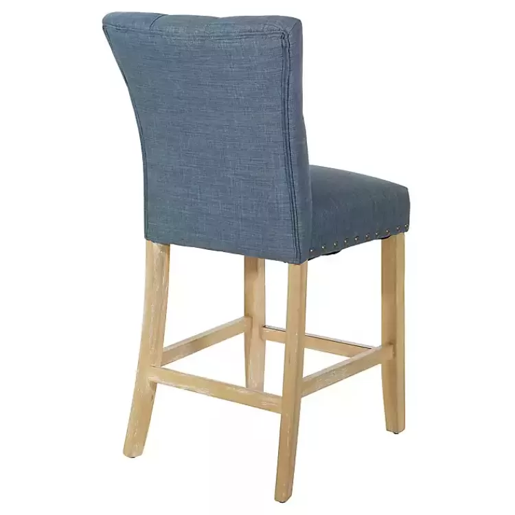 Indigo Tufted Nailhead Counter Stools, Set of 2>Kirklands Home Online