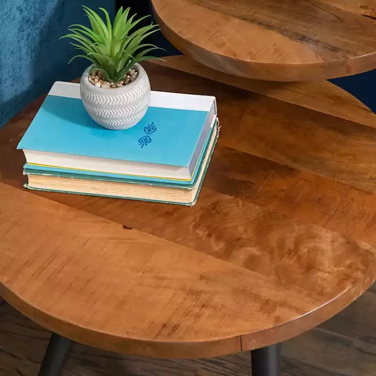 industrial_twotiered_gunmetal_accent_table_5.webp Industrial Two-Tiered Gunmetal Accent Table>Kirklands Home Store