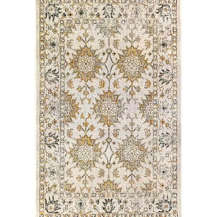 Irene Yellow Daffodil Outdoor Area Rug, 4x7>Kirklands Home Sale