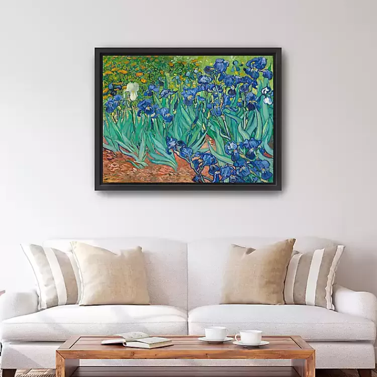 Irises Framed Canvas Art Print, 42x32 in.>Kirklands Home Clearance