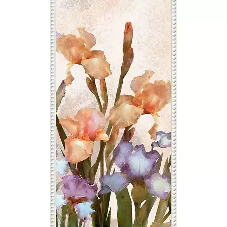 Irises Panel Framed Canvas Art Print>Kirklands Home Hot
