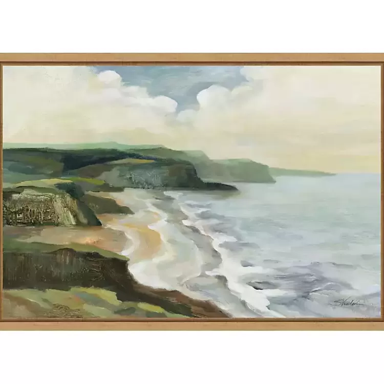 Irish Coast Framed Canvas Art Print>Kirklands Home Cheap