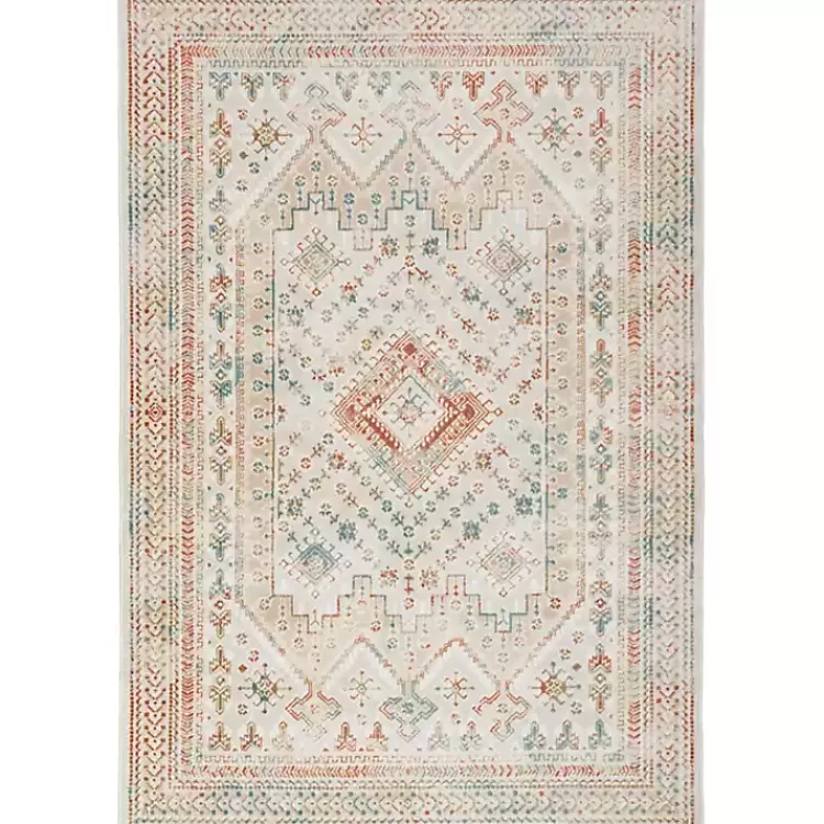Irsia White Traditional Area Rug, 5x7>Kirklands Home Hot