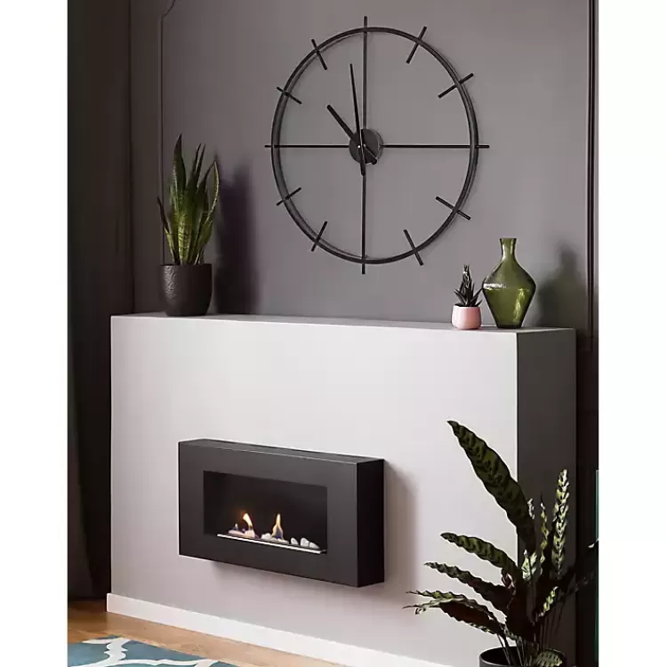 isaac_black_modern_wall_clock_8.webp Isaac Black Modern Wall Clock>Kirklands Home Store
