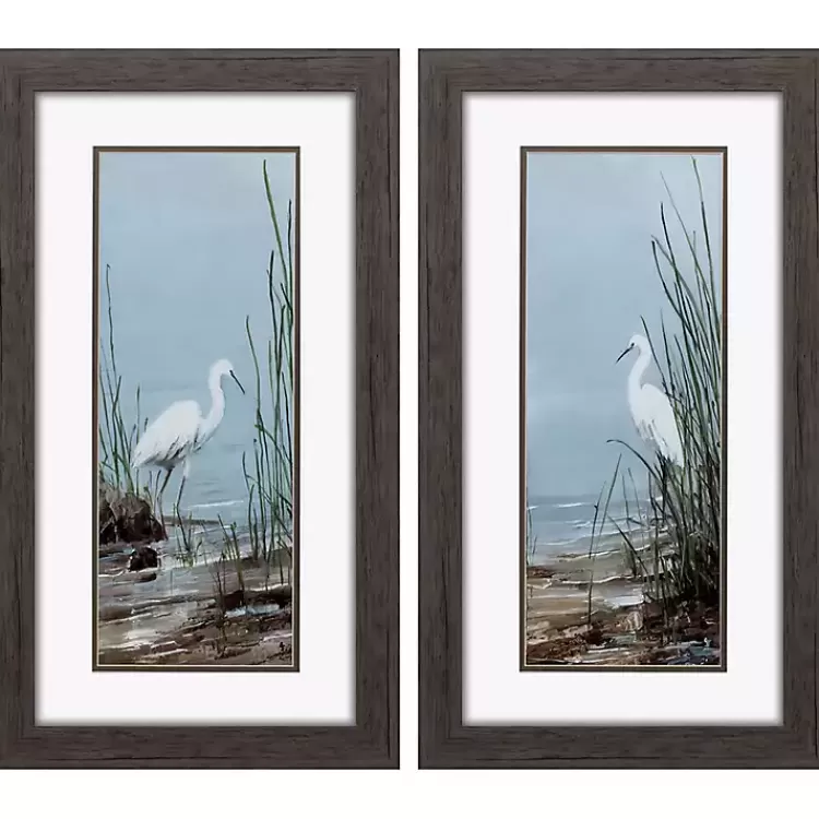 Island Egret Framed Art Prints, Set of 2>Kirklands Home Fashion