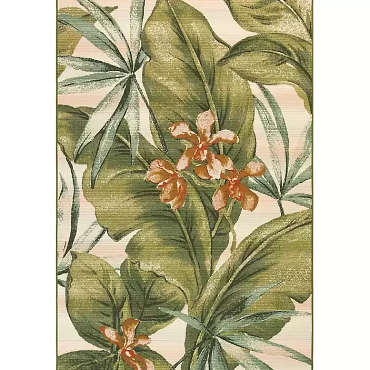 Island Leaf Outdoor Rug, 4x7>Kirklands Home Best