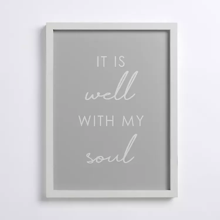 It Is Well With My Soul Framed Wall Plaque>Kirklands Home New