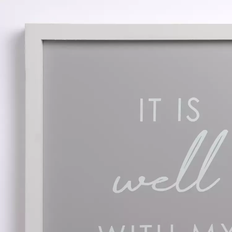 It Is Well With My Soul Framed Wall Plaque>Kirklands Home New